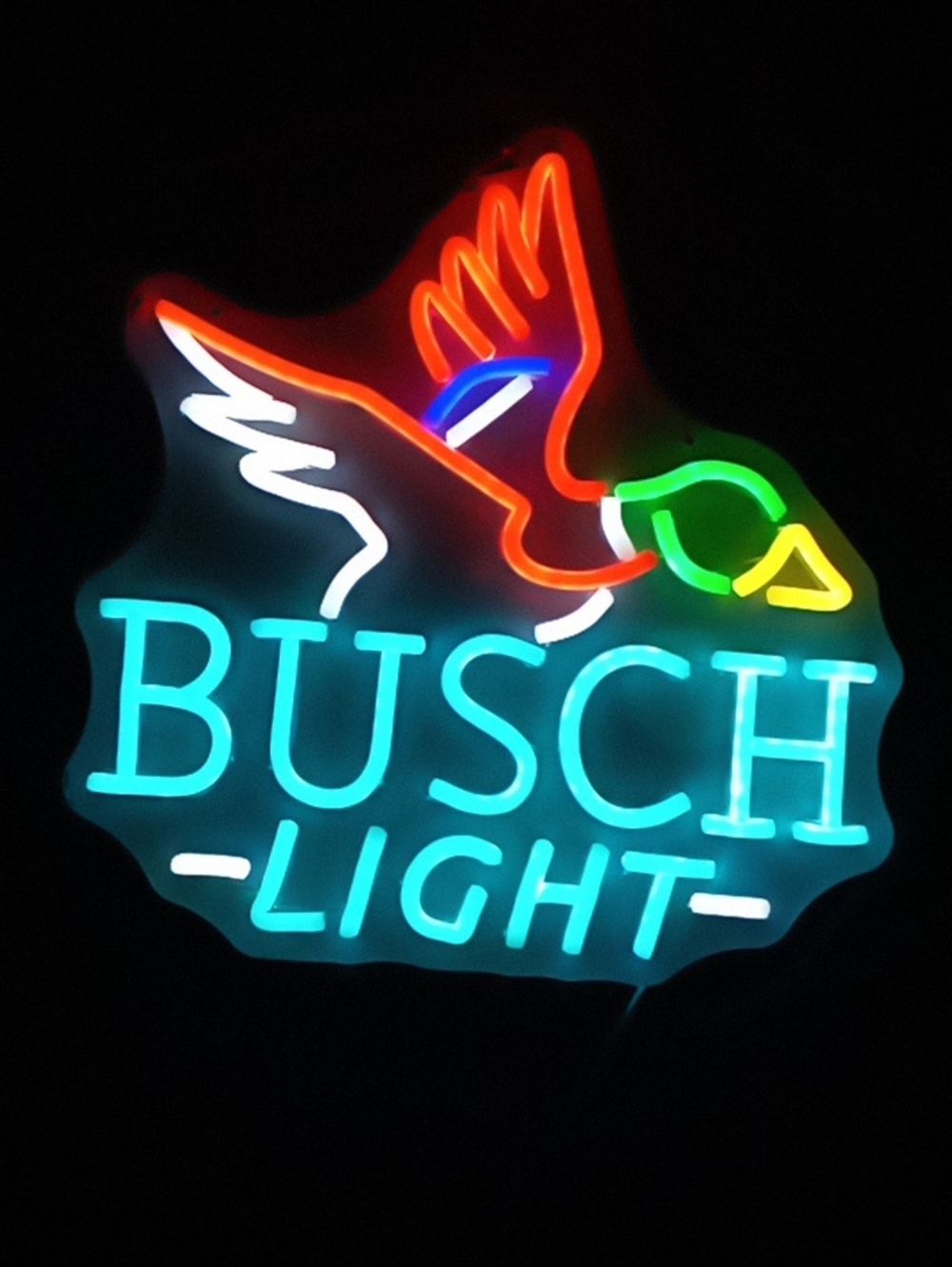 Busch Light Neon Light USB Powered - Multi-Color Duck Design